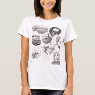Vrouw die nadenkt over haar verschillende levensac t-shirt