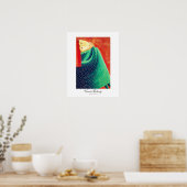 Vrouw die nadenkt Schilderij Poster (Keuken)
