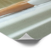 Vrouw die onder hydrotherapie valt in een huidge d poster (Hoek)