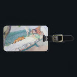 Vrouw die op een bank ligt, 1913 (m/c op papier) bagagelabel<br><div class="desc">Collectie afbeelding nummer:  XIR180155 Vrouw op een bank,  1913 (w/c op papier). Larsson,  Carl (1853-1919),  waterverf op papier. Louvre,  Parijs,  France Giraudon.  1913</div>