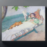 Vrouw die op een bank ligt, 1913 (m/c op papier) fotoplaat<br><div class="desc">Afbeelding Collectie nummer: XIR180155 Vrouw op een bank,  1913 (m/vc op papier). Larsson,  Carl (1853-1919),  waterverf op papier. Louvre,  Parijs,  France Giraudon. 1913</div>