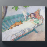 Vrouw die op een bank ligt, 1913 (m/c op papier) fotoplaat<br><div class="desc">Afbeelding Collectie nummer: XIR180155 Vrouw op een bank,  1913 (m/vc op papier). Larsson,  Carl (1853-1919),  waterverf op papier. Louvre,  Parijs,  France Giraudon. 1913</div>