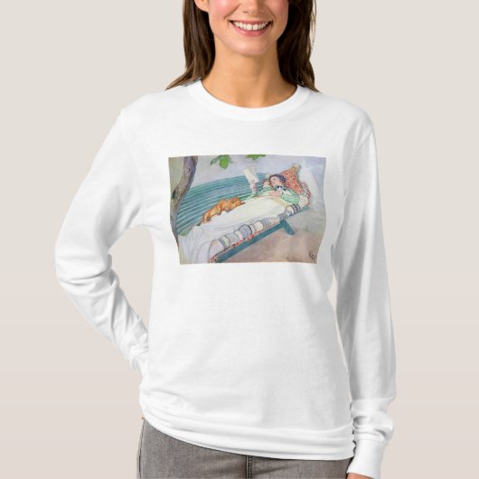 Vrouw die op een bank ligt, 1913 t-shirt (Voorkant)