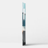 Vrouw die op een bruine chaise longue ligt Case-Mate iPhone case (Achterkant / Links)