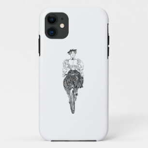 vrouw die op een fiets rijdt Case-Mate iPhone case