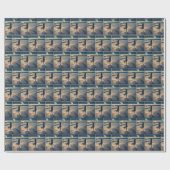 Vrouw die op het Strand lopen Cadeaupapier (Vlak)