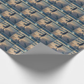 Vrouw die op het Strand lopen Cadeaupapier (Hoek)