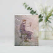 Vrouw die Perfume in een Filiaal giet Briefkaart (Staand voorkant)