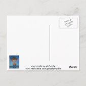 Vrouw die Pet en Sarong geniet van de zomertijd Briefkaart (Achterkant)