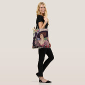  vrouw die sigaret rookt Drink champagne Tote Bag (Op model)