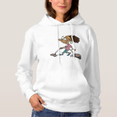 Vrouw die stofzuigt hoodie (Voorkant)