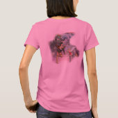 Vrouw die T-shirt wenst (Achterkant)