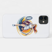 vrouw die tennis speelt Case-Mate iPhone case (Achterkant (horizontaal))