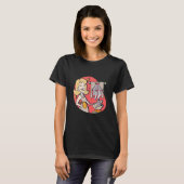 Vrouw die vis kookt t-shirt (Voorkant volledig)