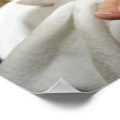 Vrouw die voetmassage met olie ontvangt poster (Hoek)