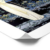 Vrouw die voor een vreemde boom staat poster (Hoek)