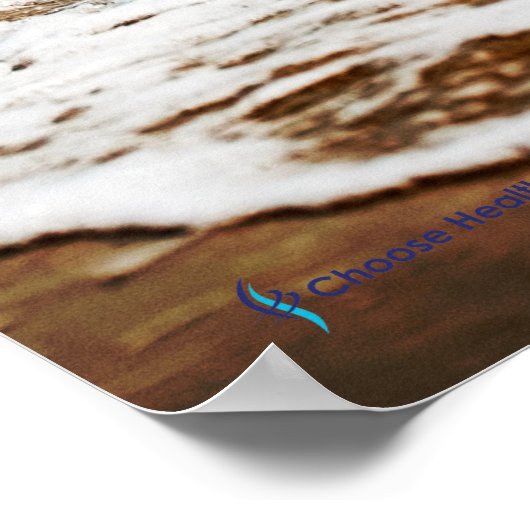 Vrouw die waterchiropractisch Poster schopt (Hoek)