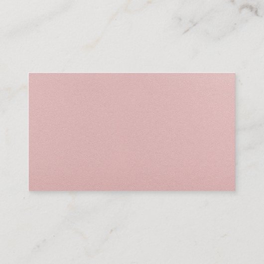 Vrouw die Yoga Pose | Roze lederen textiel Visitekaartje (Achterkant)