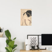 Vrouw die zich na haar dood terugtrekt poster (Thuiskantoor)