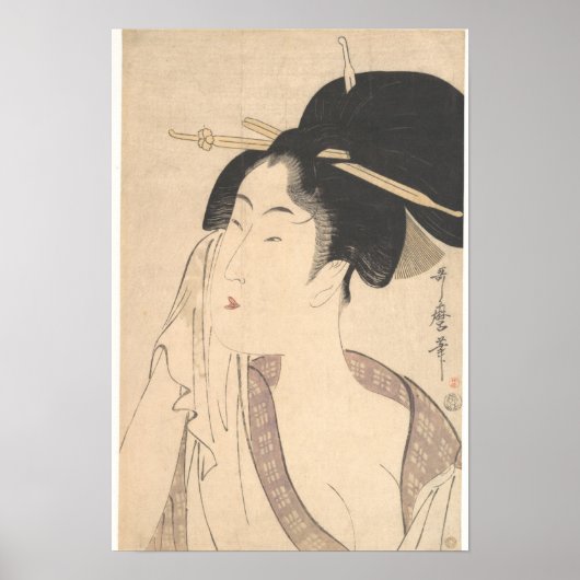 Vrouw die zich na haar dood terugtrekt poster (Voorkant)