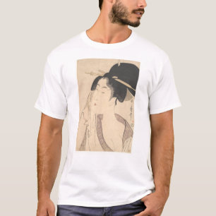Vrouw die zich na haar dood terugtrekt t-shirt