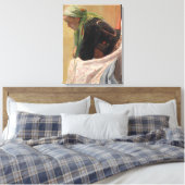 Vrouw Diep in gedachte (door Oleksa Novakivskiy) Canvas Afdruk (Insitu (Slaapkamer))