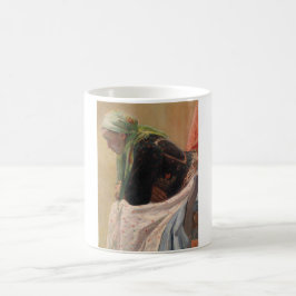 Vrouw Diep in gedachte (door Oleksa Novakivskiy) Koffiemok