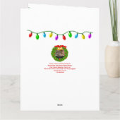 Vrouw Dierenarts Kerst Kaart GEPERSONALISEERD (Achterkant)