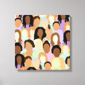 Vrouw | digitale kunst canvas afdruk (Voorkant)