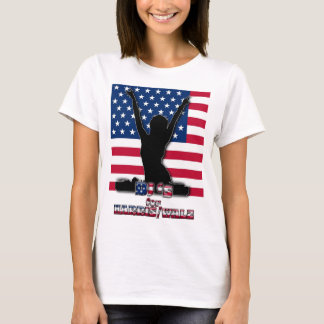 VROUW DJ'S VOOR HARRIS WALZ T-SHIRT