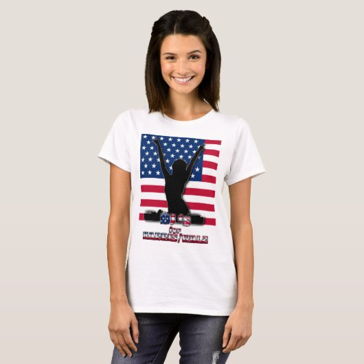 VROUW DJ'S VOOR HARRIS WALZ T-SHIRT (Voorkant volledig)