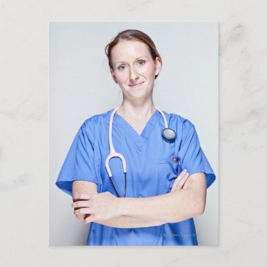 Vrouw Doctor 2 Briefkaart (Voorkant)