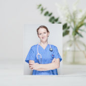 Vrouw Doctor 2 Briefkaart (Staand voorkant)