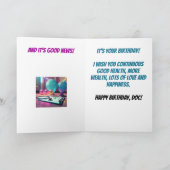 Vrouw Doctor is op Funny Doctor Birthday Kaart (Binnen)