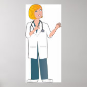 Vrouw Doctor Poster (Voorkant)