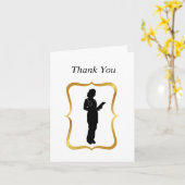 Vrouw Doctor Silhouette Blank Wenskaart Kaart (Gele Bloem)