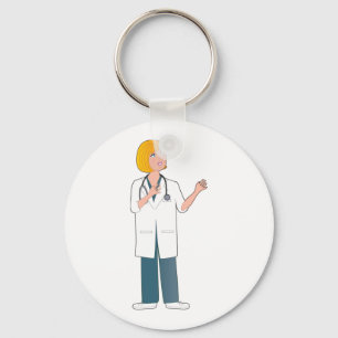 Vrouw Doctor Sleutelhanger