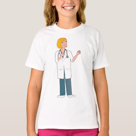 Vrouw Doctor T-shirt (Voorkant)