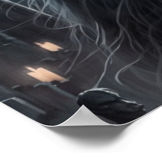 Vrouw Donkere Fantasy Gothic Art Poster (Hoek)