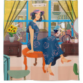 Vrouw douchegordijn (Voorkant)