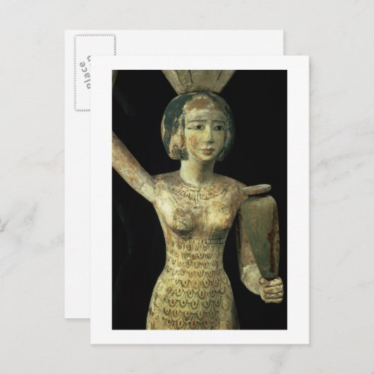 Vrouw drager van het aanbod met watervaas i briefkaart (Voorkant / Achterkant)