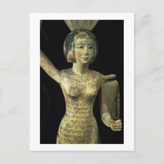 Vrouw drager van het aanbod met watervaas i briefkaart (Voorkant)