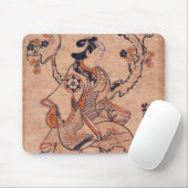  vrouw Drawing Dekishima Hanya Seated Muismat (Met muis)