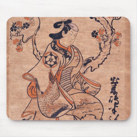  vrouw Drawing Dekishima Hanya Seated Muismat (Voorkant)