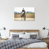 vrouw-dressage canvas afdruk (Insitu (Slaapkamer))