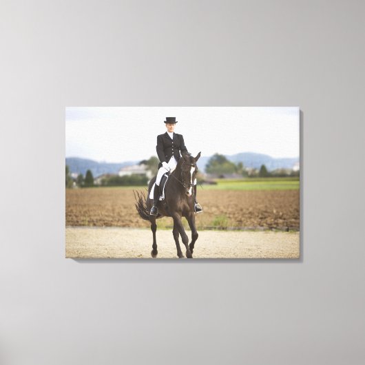 vrouw-dressage canvas afdruk (Voorkant)