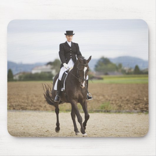 vrouw-dressage muismat (Voorkant)