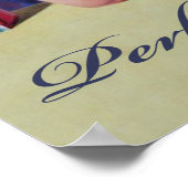 Vrouw drink een perfecte kopje thee,  poster (Hoek)