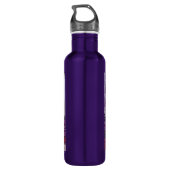  vrouw Drink koffie, haar hond en Planten Waterfles (Achterkant)