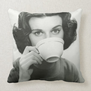 Vrouw Drink Kussen